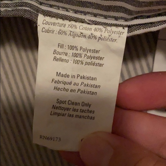 Striped Decorative Throw Pillow NWOT - Picture 4 of 4